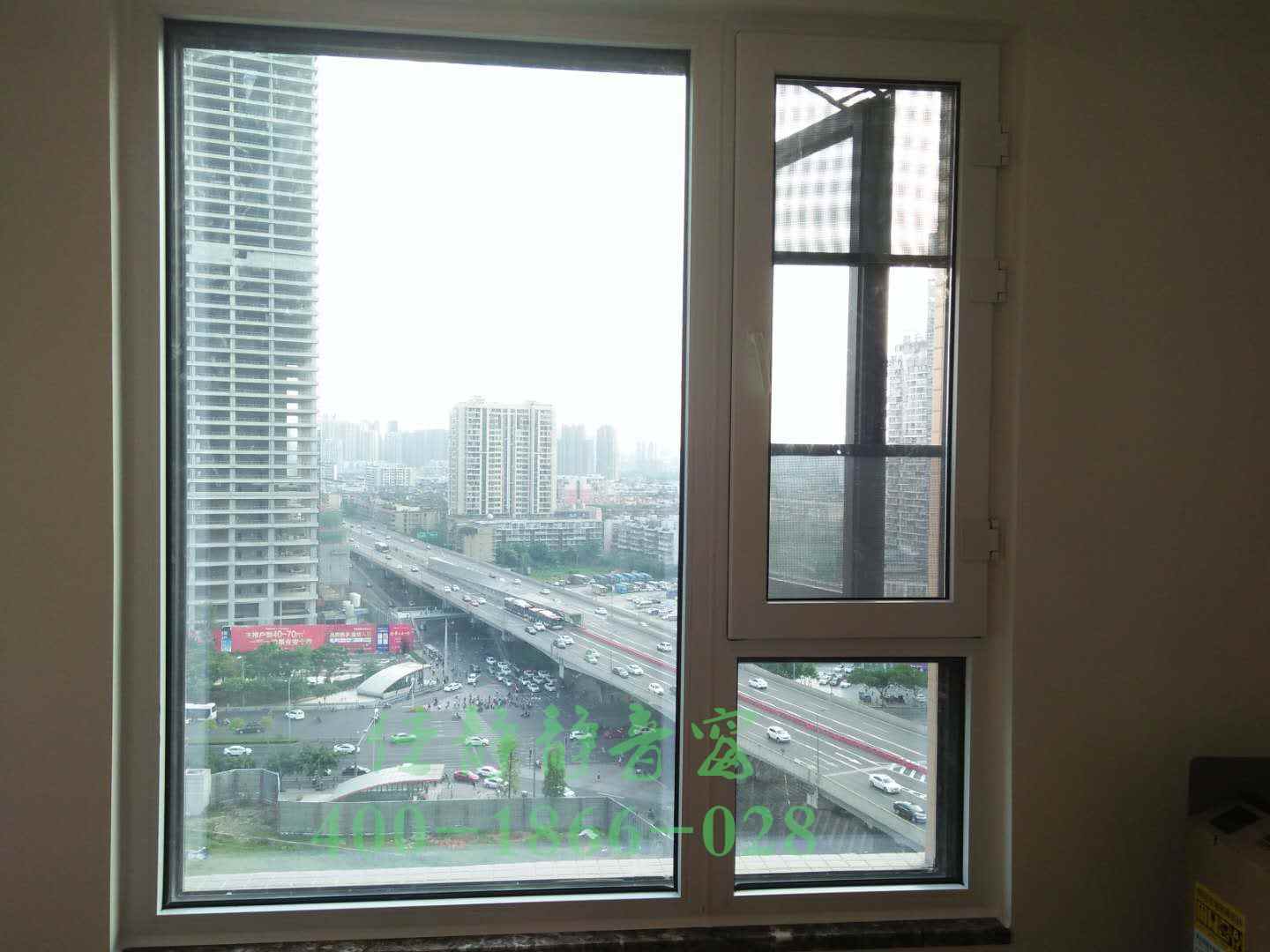 成都牛市口乐天圣苑静音窗安装?#36947;? class= JJC-B静音窗