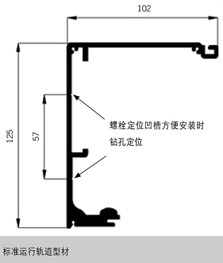 多瑪自動門ES68-精睿軌道尺寸