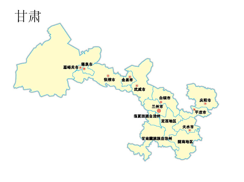 地图-62甘肃