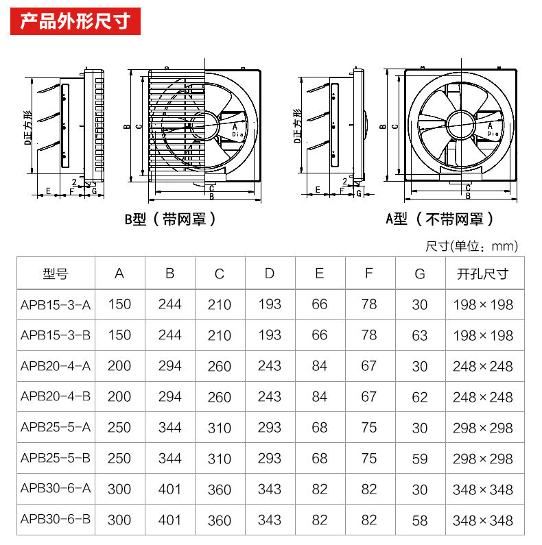 绿岛风百叶窗式换气扇-8