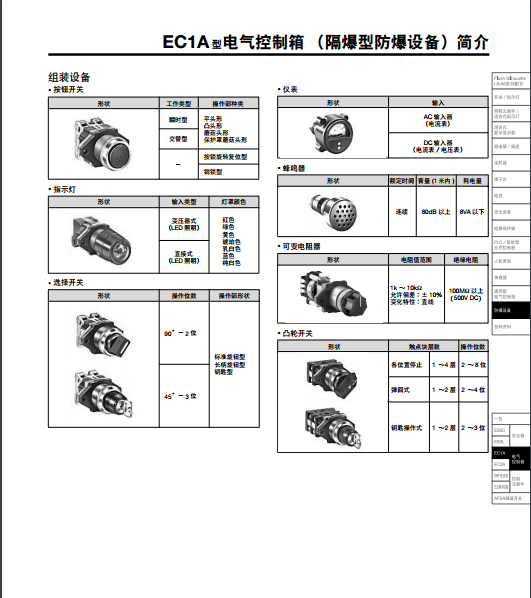 防爆设备EC1A型电气控制箱1