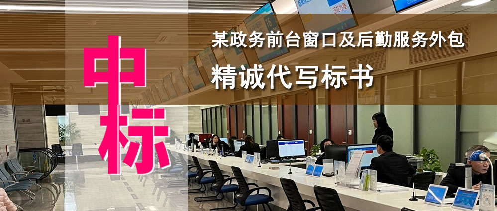 某政务前台窗口及后勤服务外包