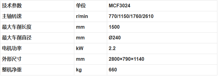 MCF3024木工仿形车床