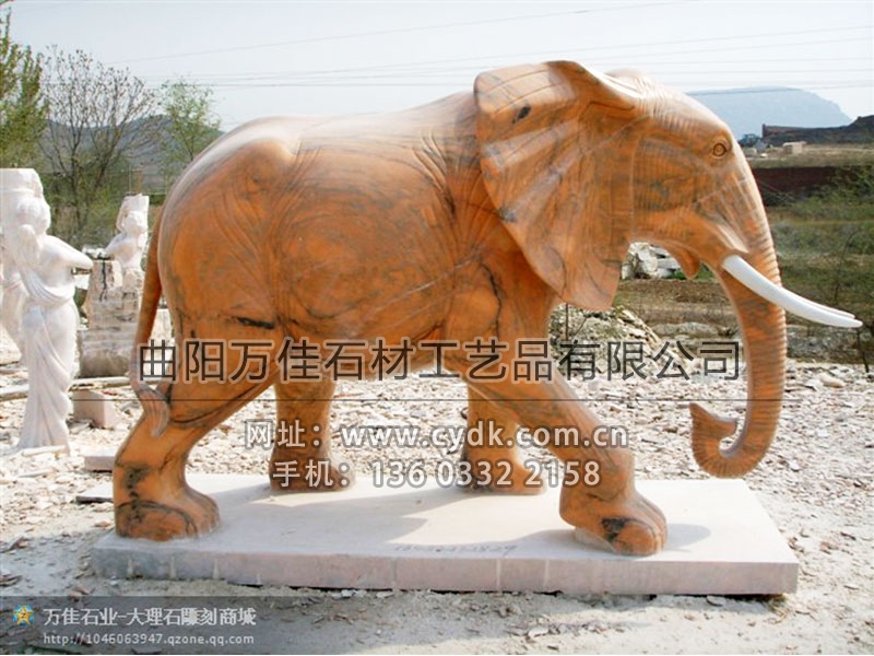 石雕大象-1001
