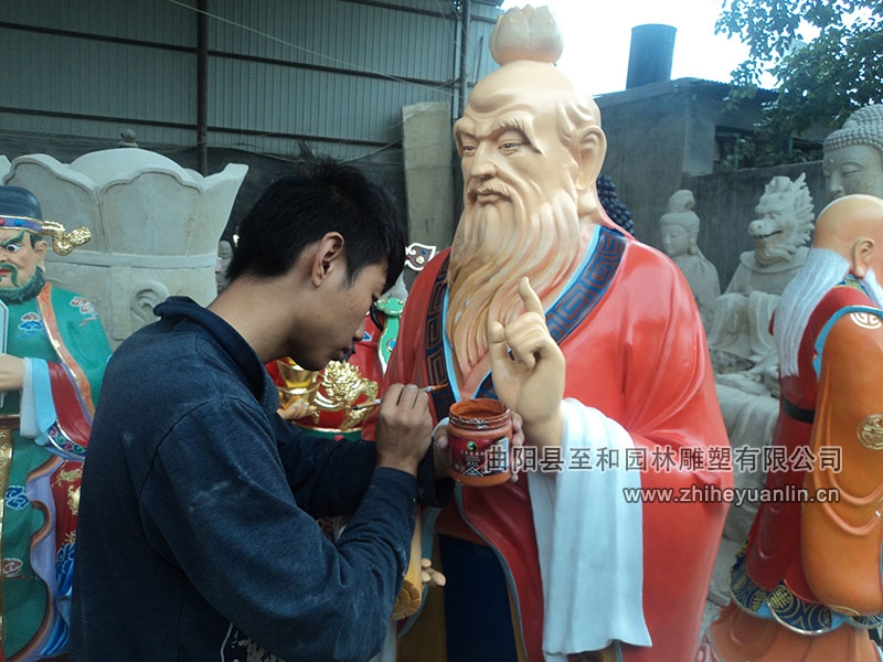 山西朔州-鸿福寺-玻璃钢雕塑-工程-1007