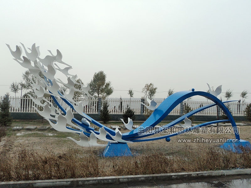 山西朔州-西易集團-不銹鋼雕塑-工程-1002