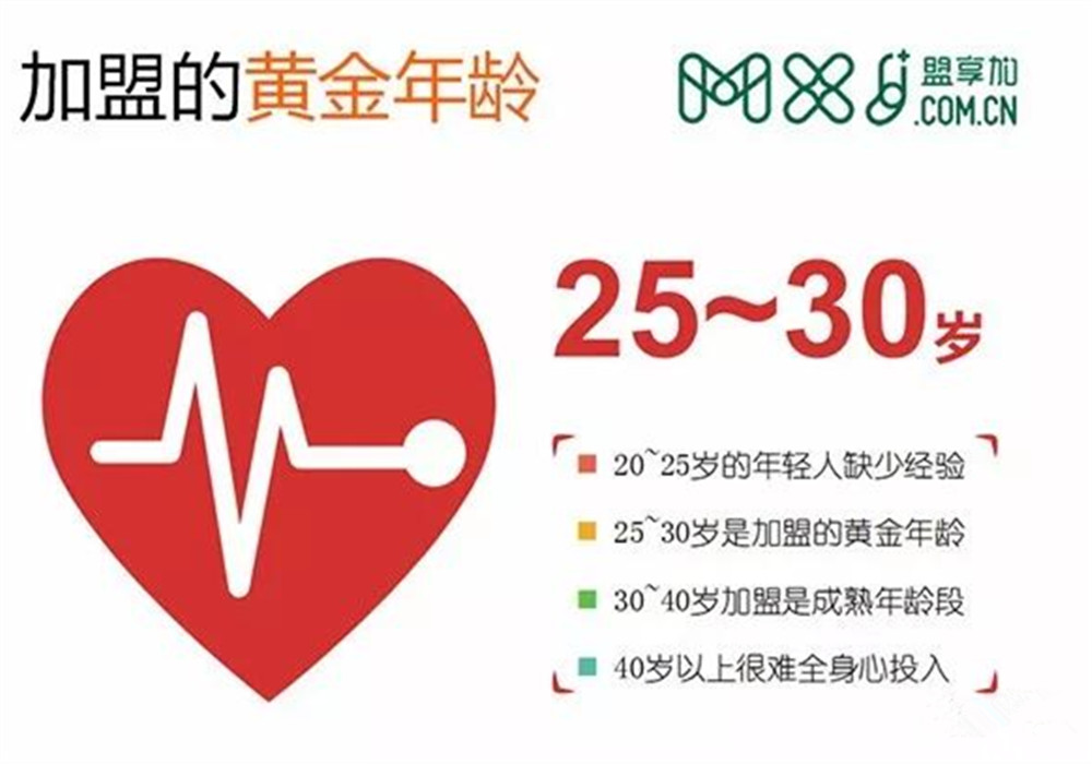 加盟的最佳黄金年龄