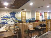 火锅店鱼主题 成都墙绘墙画