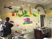 儿童医院彩绘 成都墙画墙绘