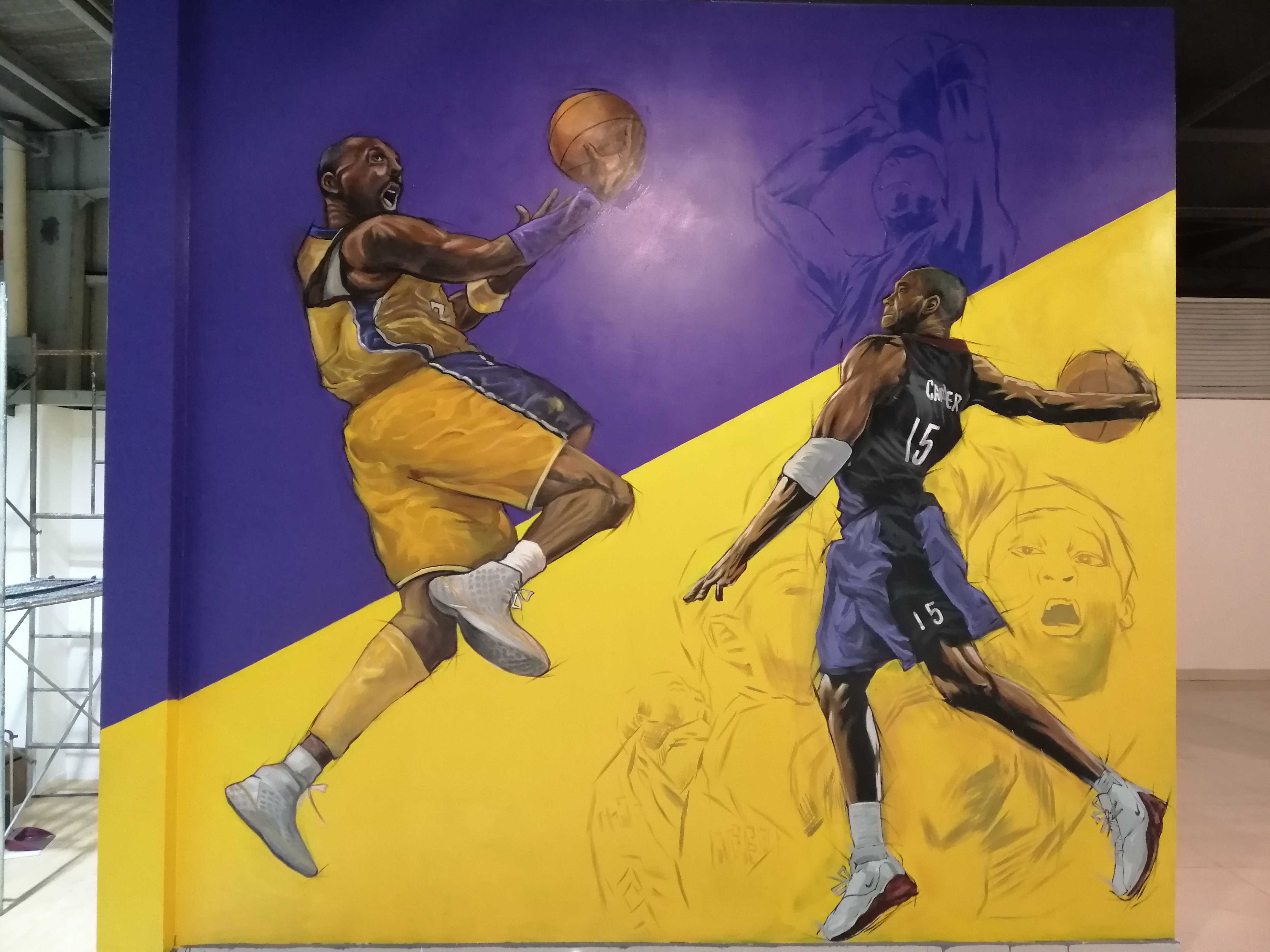 成都涂鸦篮球场彩绘涂鸦