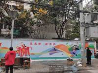 府南街道清溪社区社区外墙彩绘