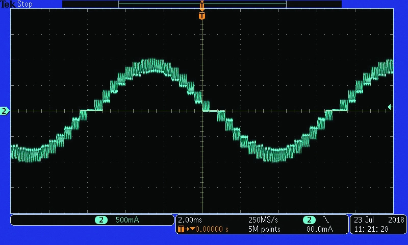 电流调节方案中过多的快速衰减百分比会导致较大的纹波电流