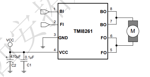 TMI8261應(yīng)用圖