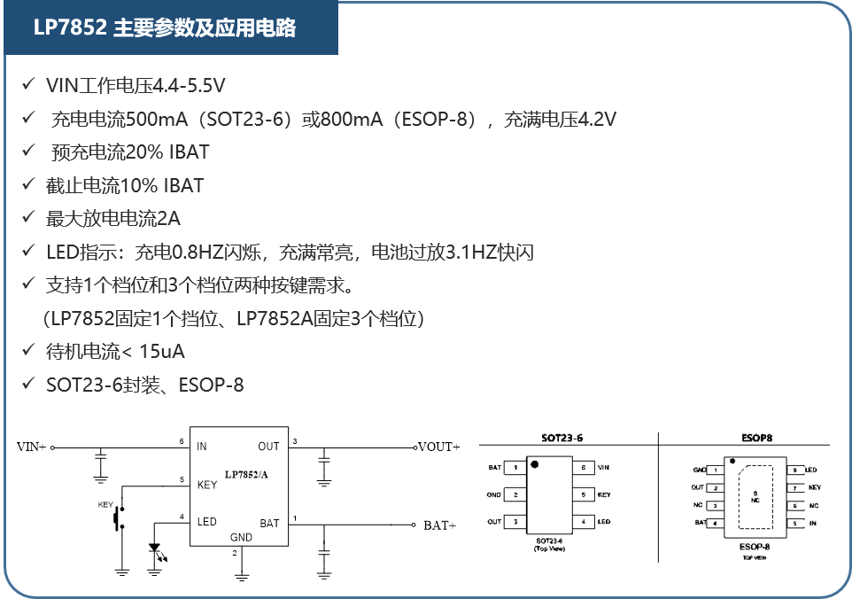 LP7852參數(shù)及應(yīng)用電路