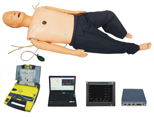 CPR500S大屏幕液晶彩显高级自动电脑心肺复苏模拟人