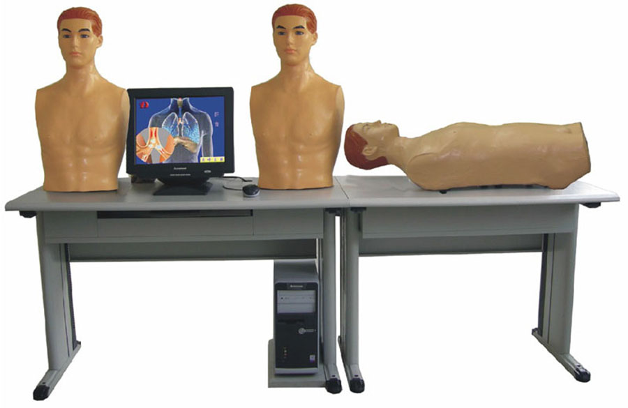 ZG-GGF-网络版智能化心肺检查和腹部检查教学系统二合一功能-学生机-体格检查模型