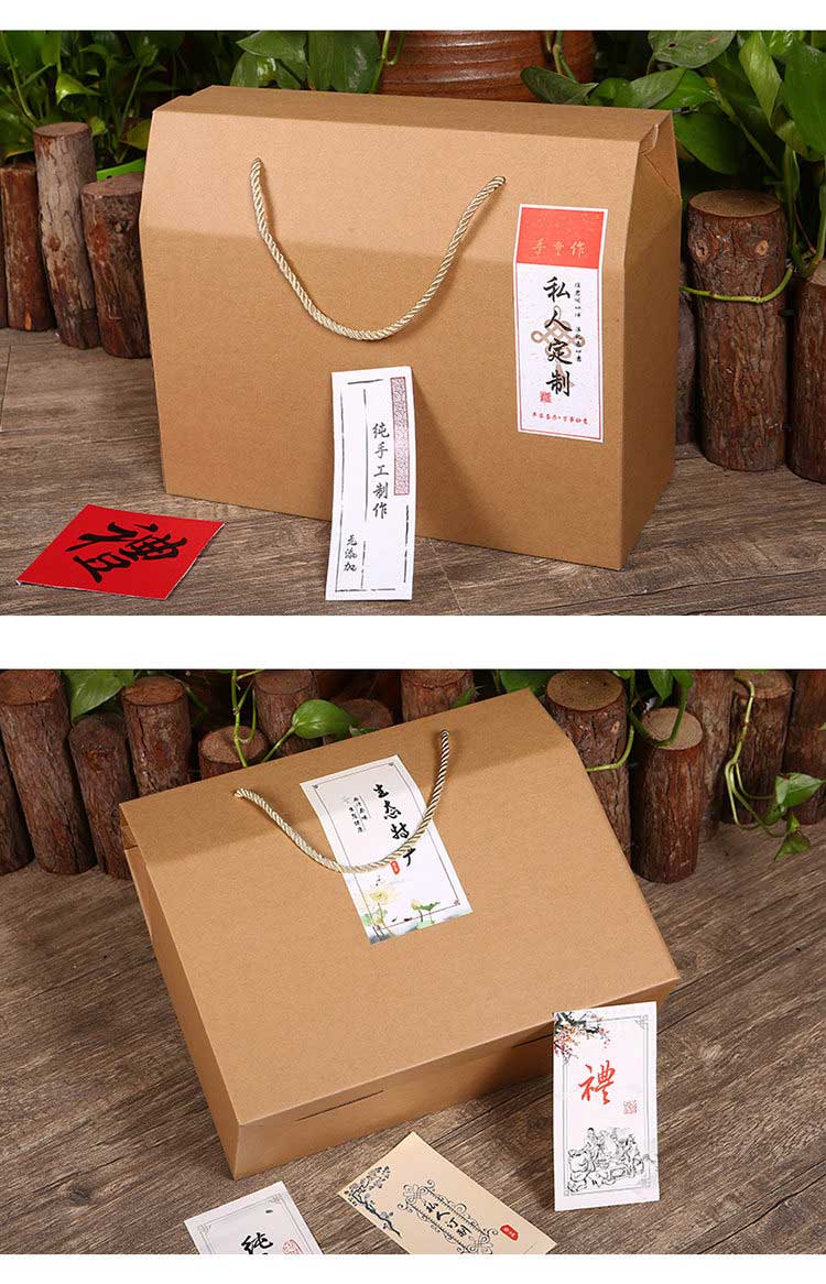 牛皮紙手提食品禮品盒詳情4