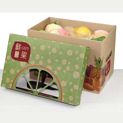 通用牛皮紙水果禮盒小3