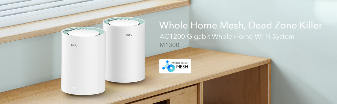 AC1200 Dual Band Whole Home Wi-Fi Mesh System, Model: M1300 3-Pack