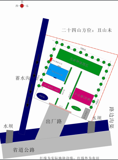 公司企业厂房风水布局图