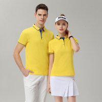 夏季定制员工工作服翻领t恤女polo衫印logo字刺绣服务员订做团队2