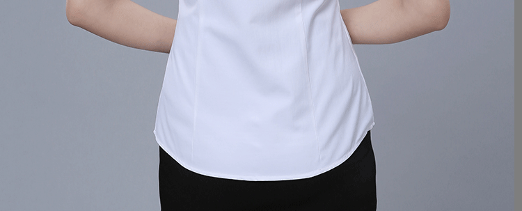 短袖白色职业衬衫定制-商务衬衫订做嘉兴工作服-10