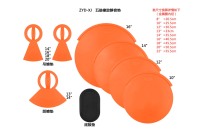 ZYD-XJ5鼓橡胶静音垫 橙色