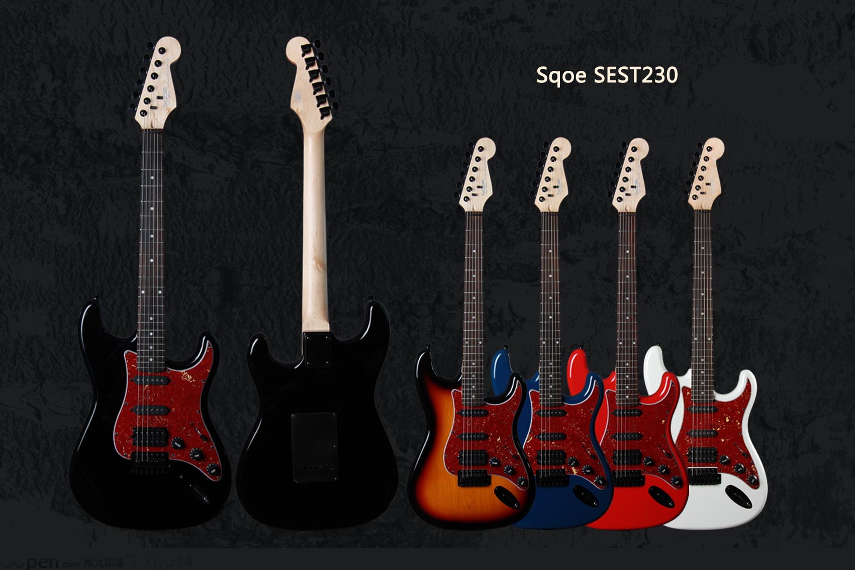 sest230 sqoe西班牙 22品 高档st电吉他