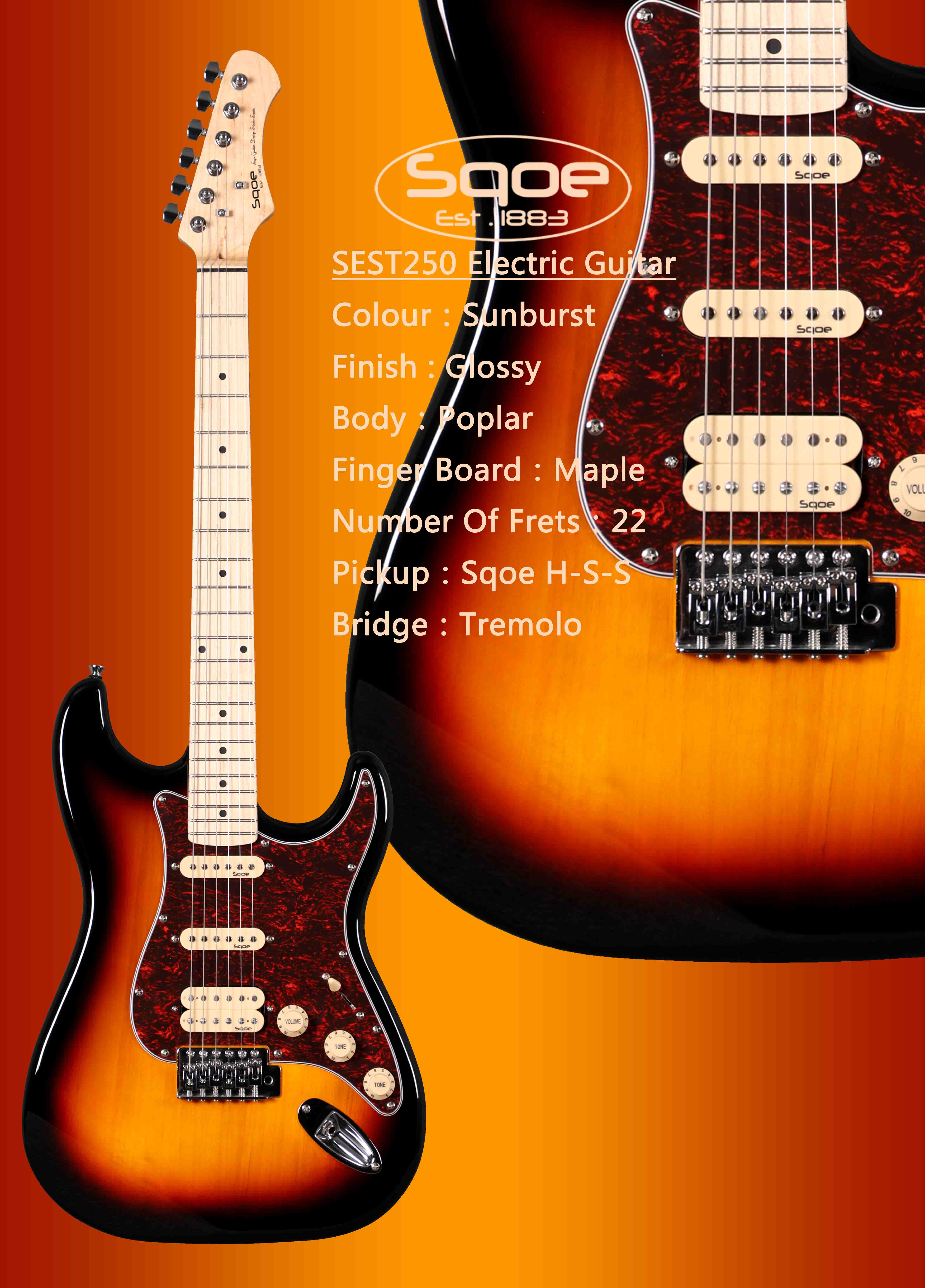 SETL400 Sqoe西班牙 22品 高档TL电吉他-广州和旋悦韵乐器有限公司