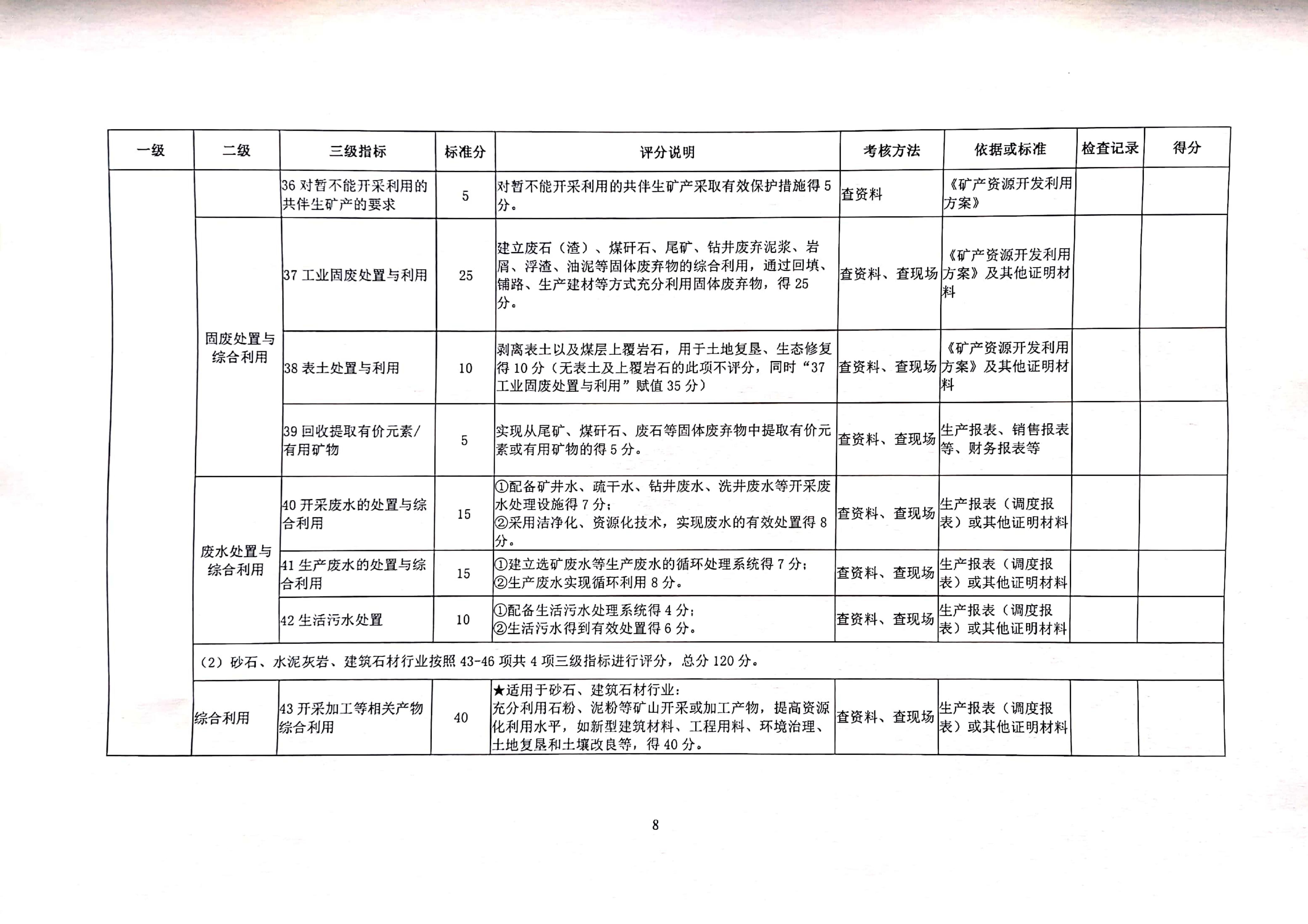 自然资源部关于印发绿色矿山评价指标和绿色矿山遴选第三方评估工作