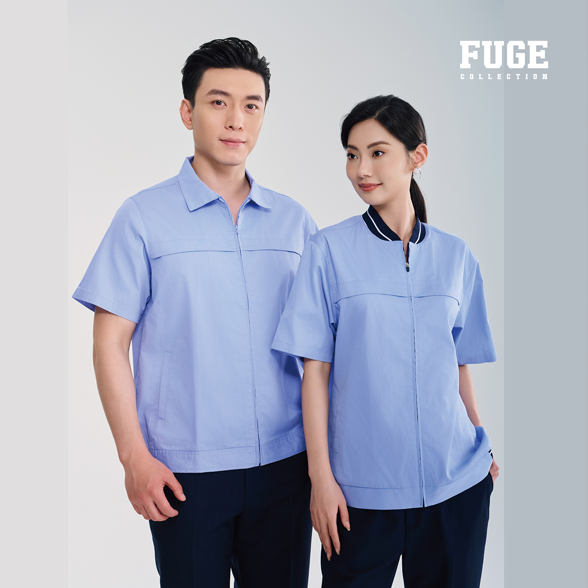 拼接工作服