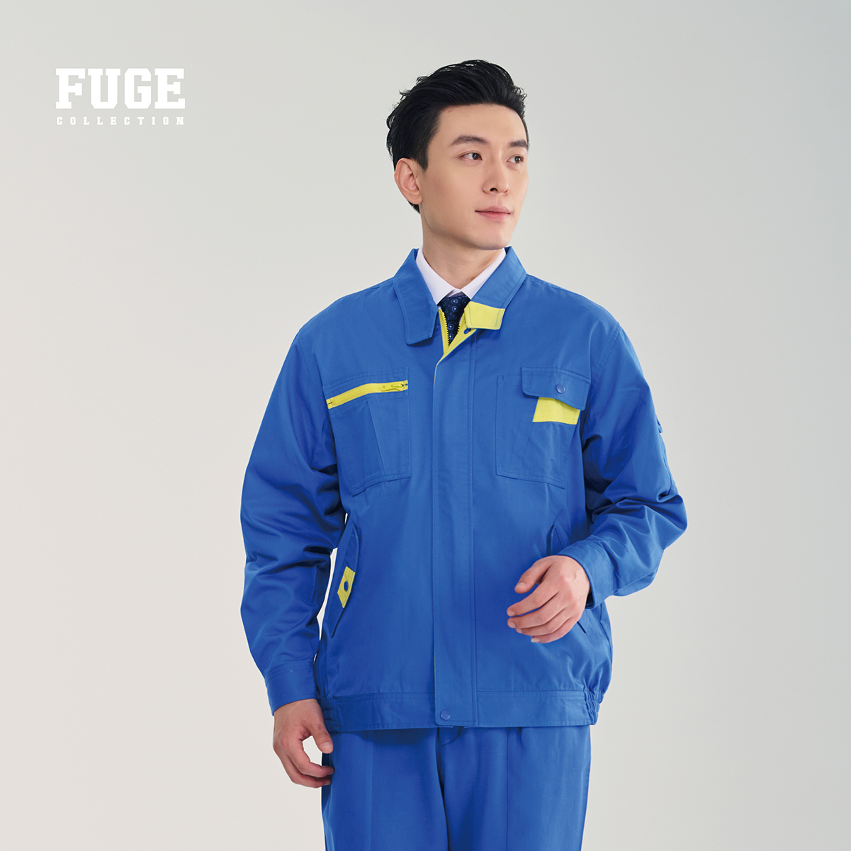 拼接工作服装01