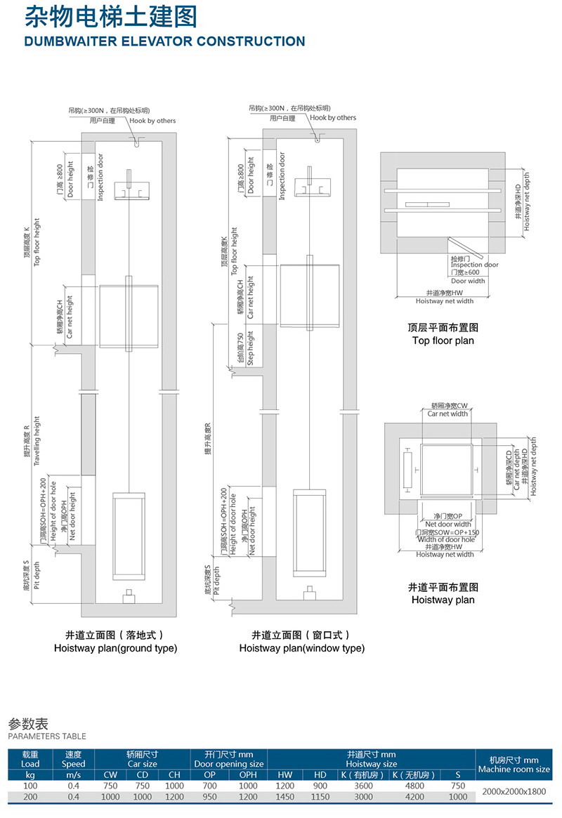 杂物电梯