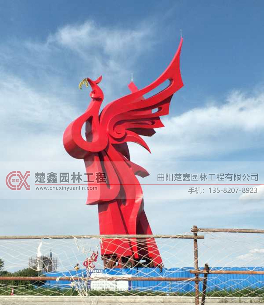 工程案例-湖北省谷城县-不锈钢雕塑-BXG-1001c