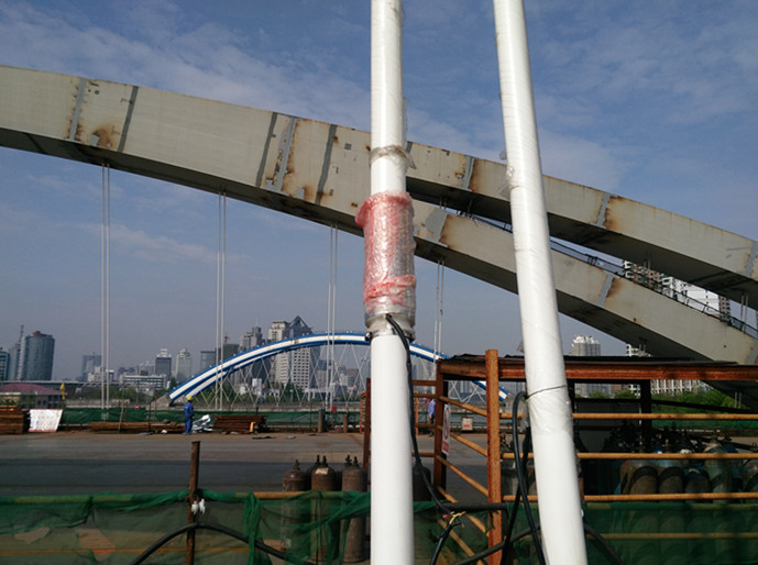 澄浪橋吊桿安裝過程中索力監測