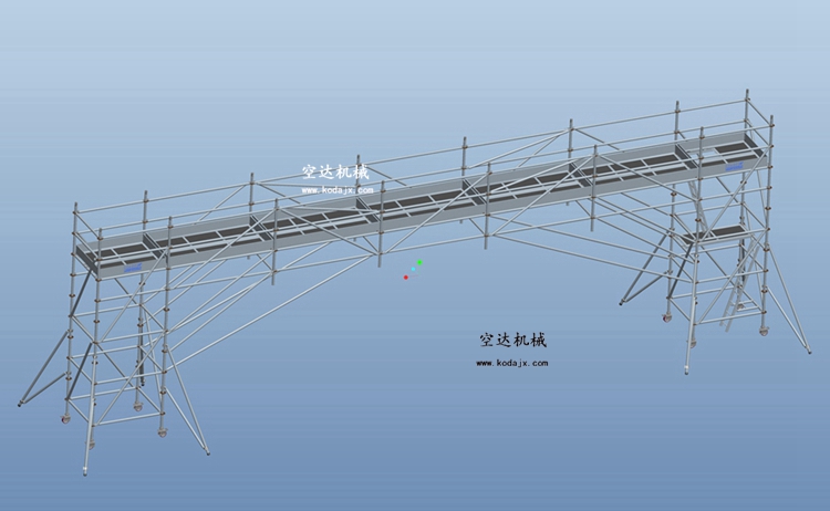 铝合金桥梁架,跨越障碍物的铝合金脚手架-深圳铝合金脚手架厂家租售