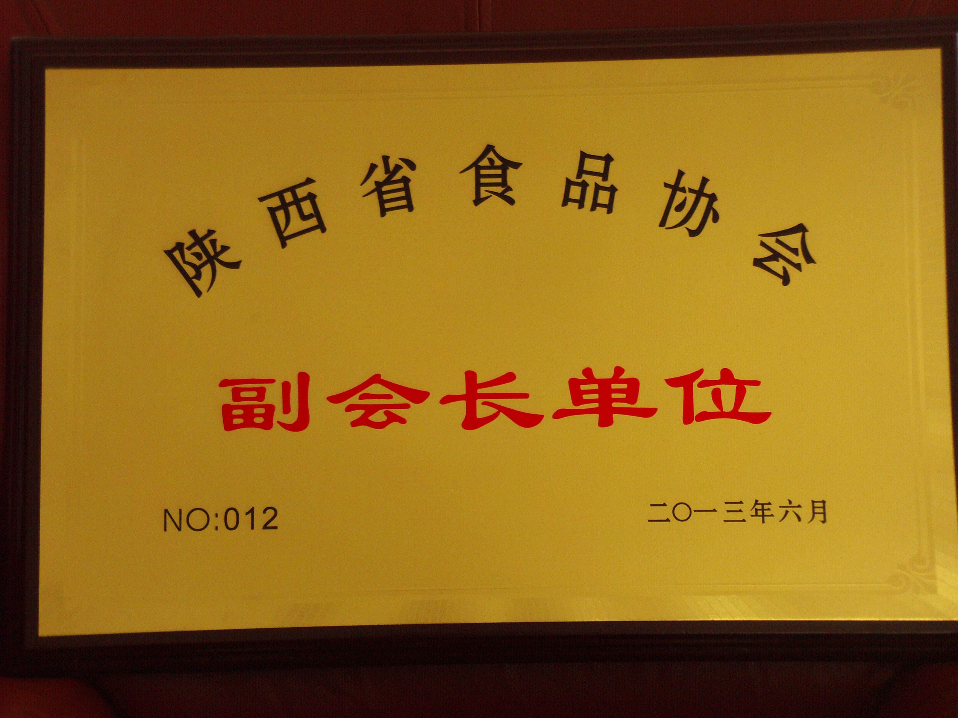 陜西省-食品協會會長