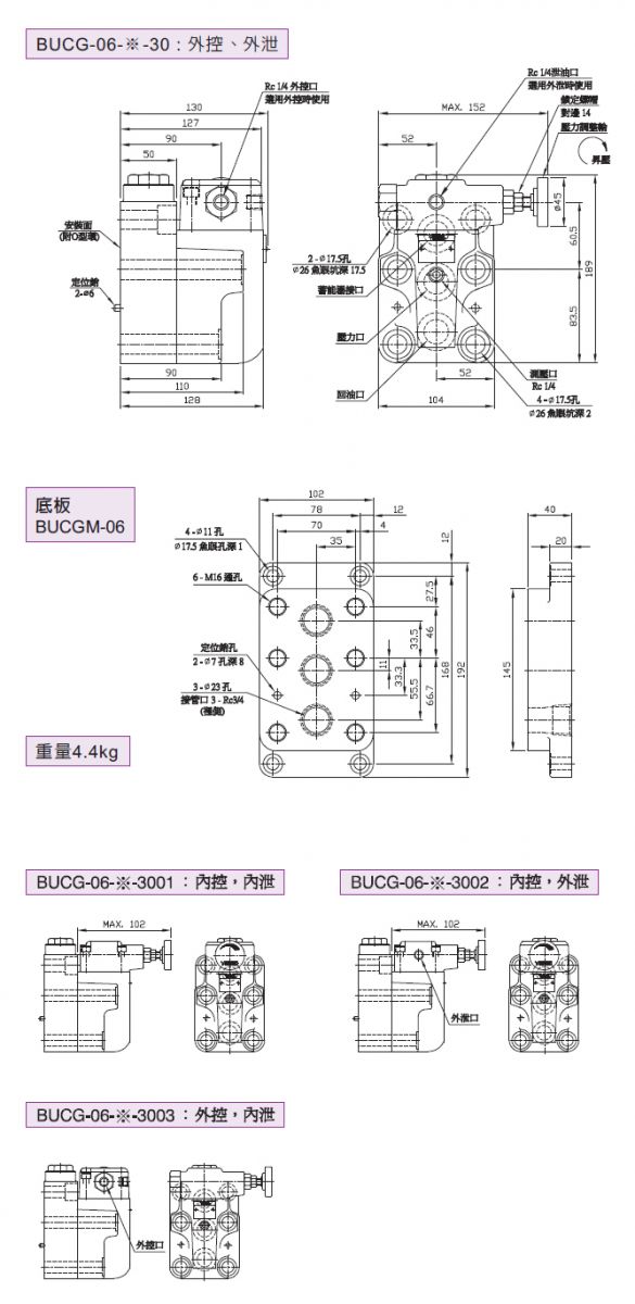 卸载溢流阀