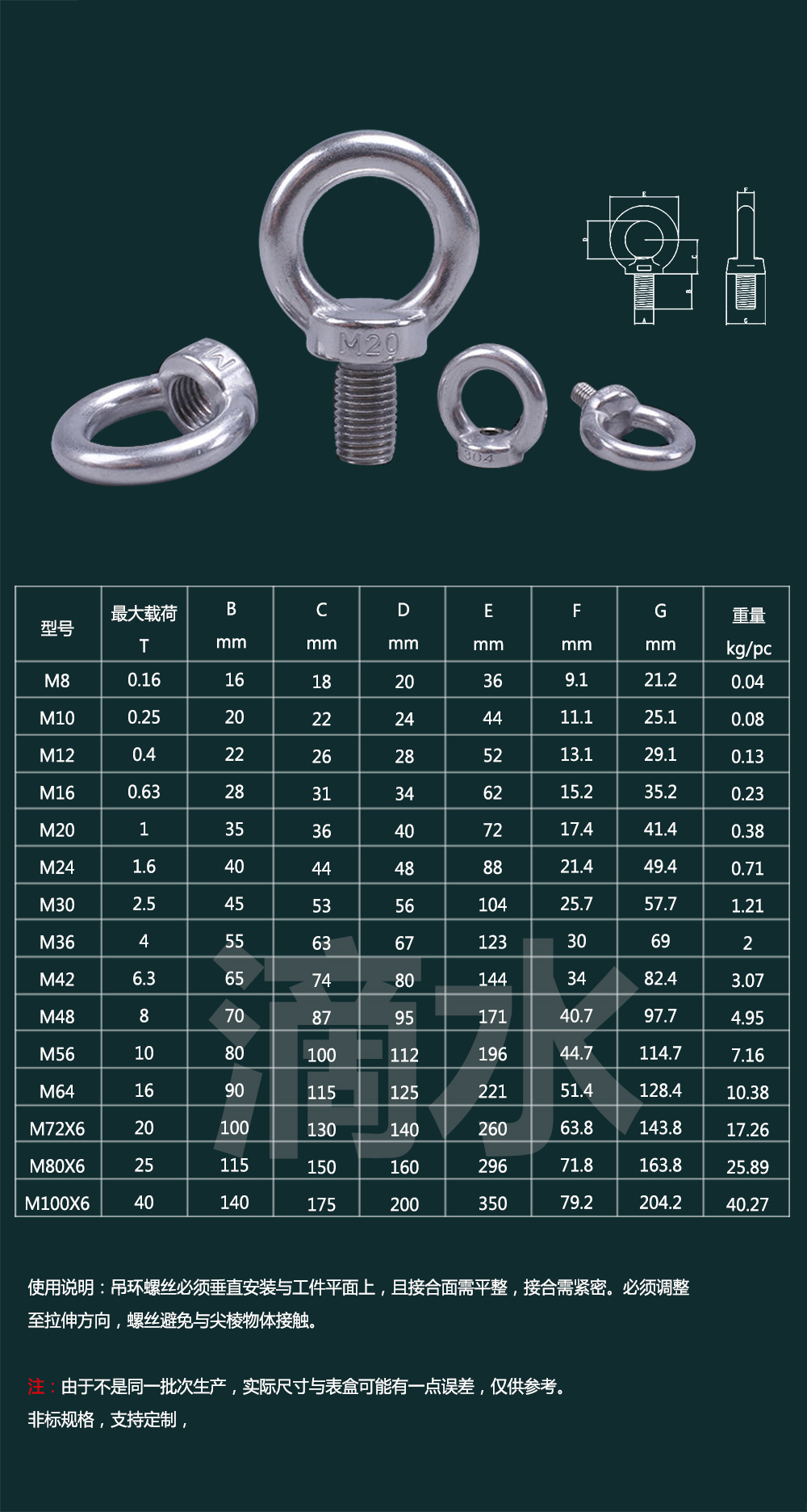 镀锌吊环螺钉