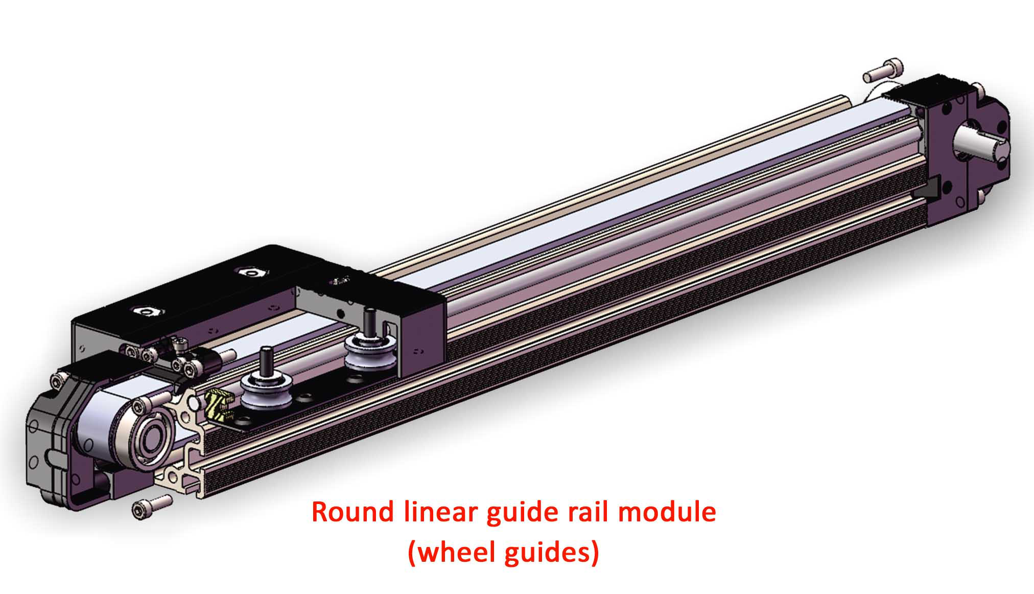 Round-wheel-guides-linear-rail