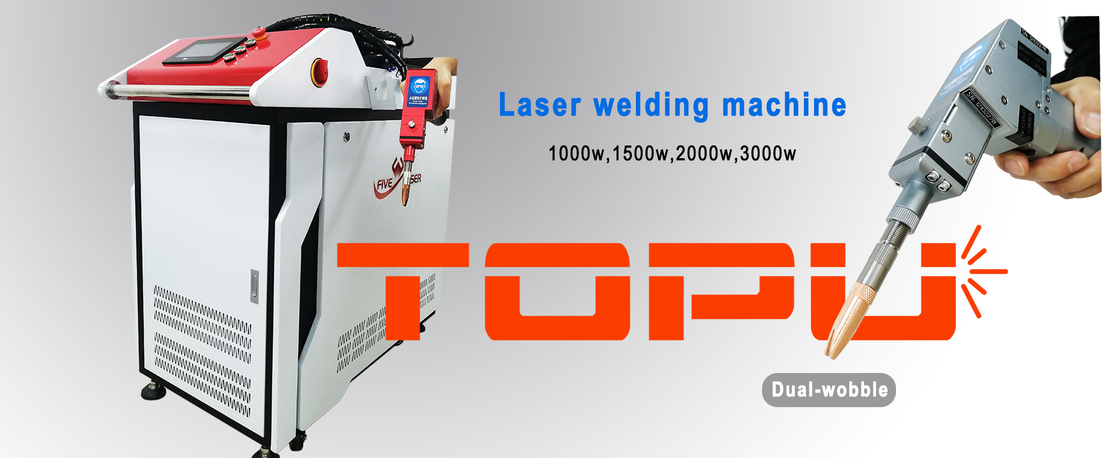 Dual-wobble laser welding machine