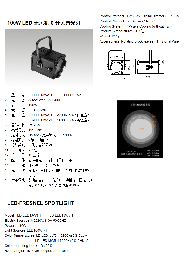 LD-LED1JW-1无风机0分贝聚光灯有光斑图_01