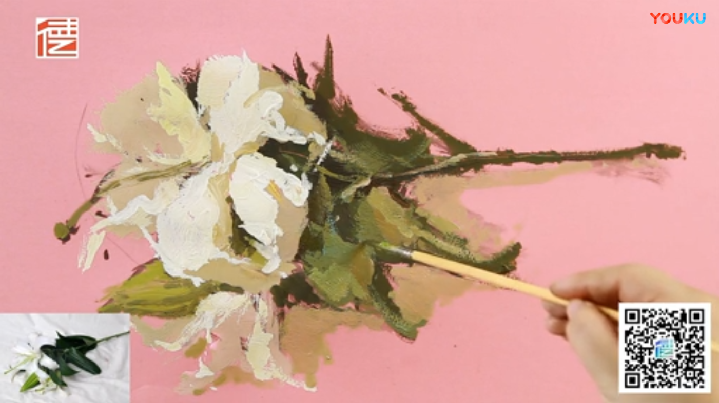 美术艺考色彩单个练习之花卉——王倩，徳艺艺术教育