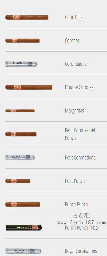潘趣punch古老的古巴哈瓦那雪茄品牌之一