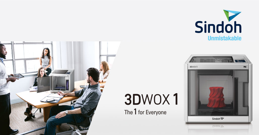 Sindoh 3DWOX1是一款 单喷嘴3D打印机，具有许多先进功能