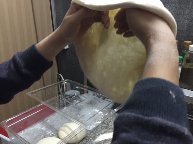 面团拉伸