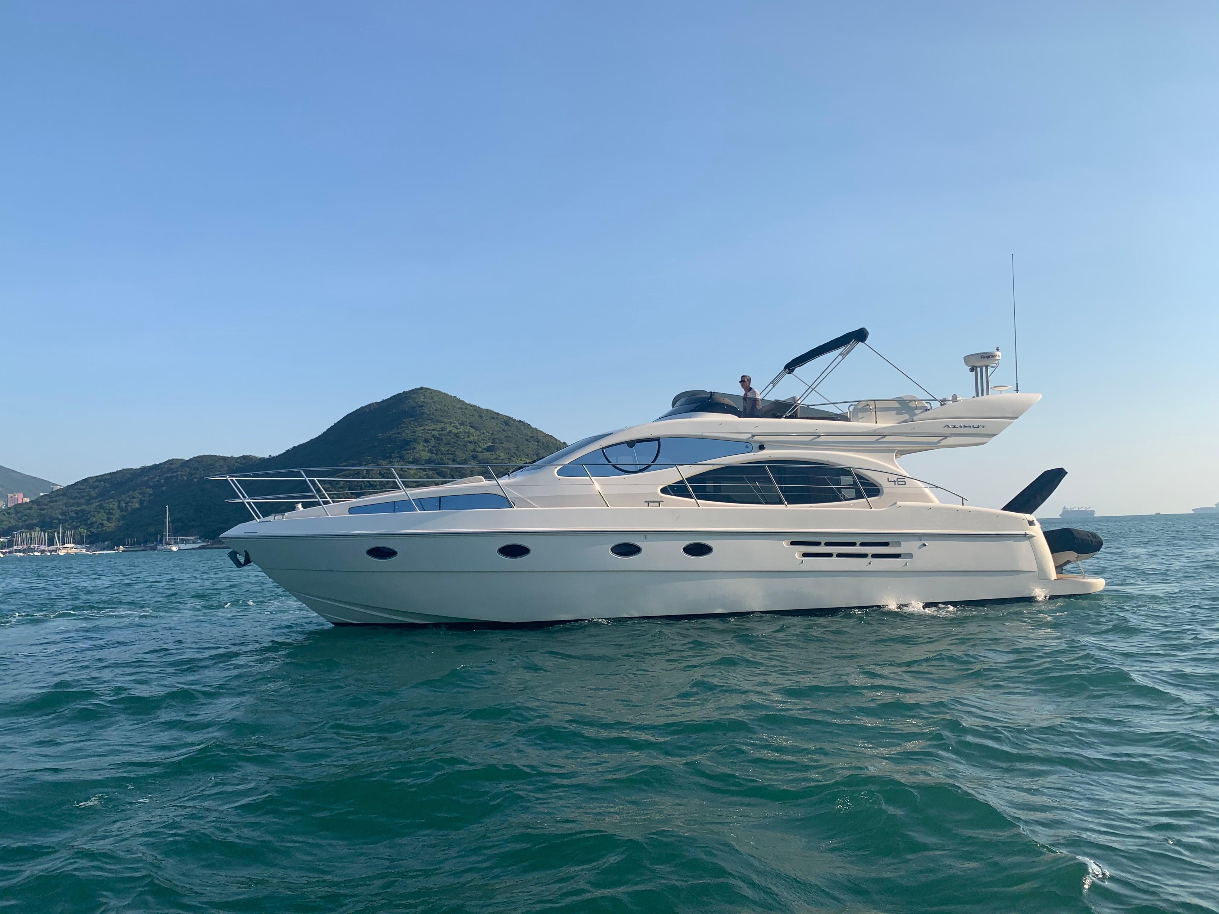 二手阿兹慕azimut46飞桥游艇