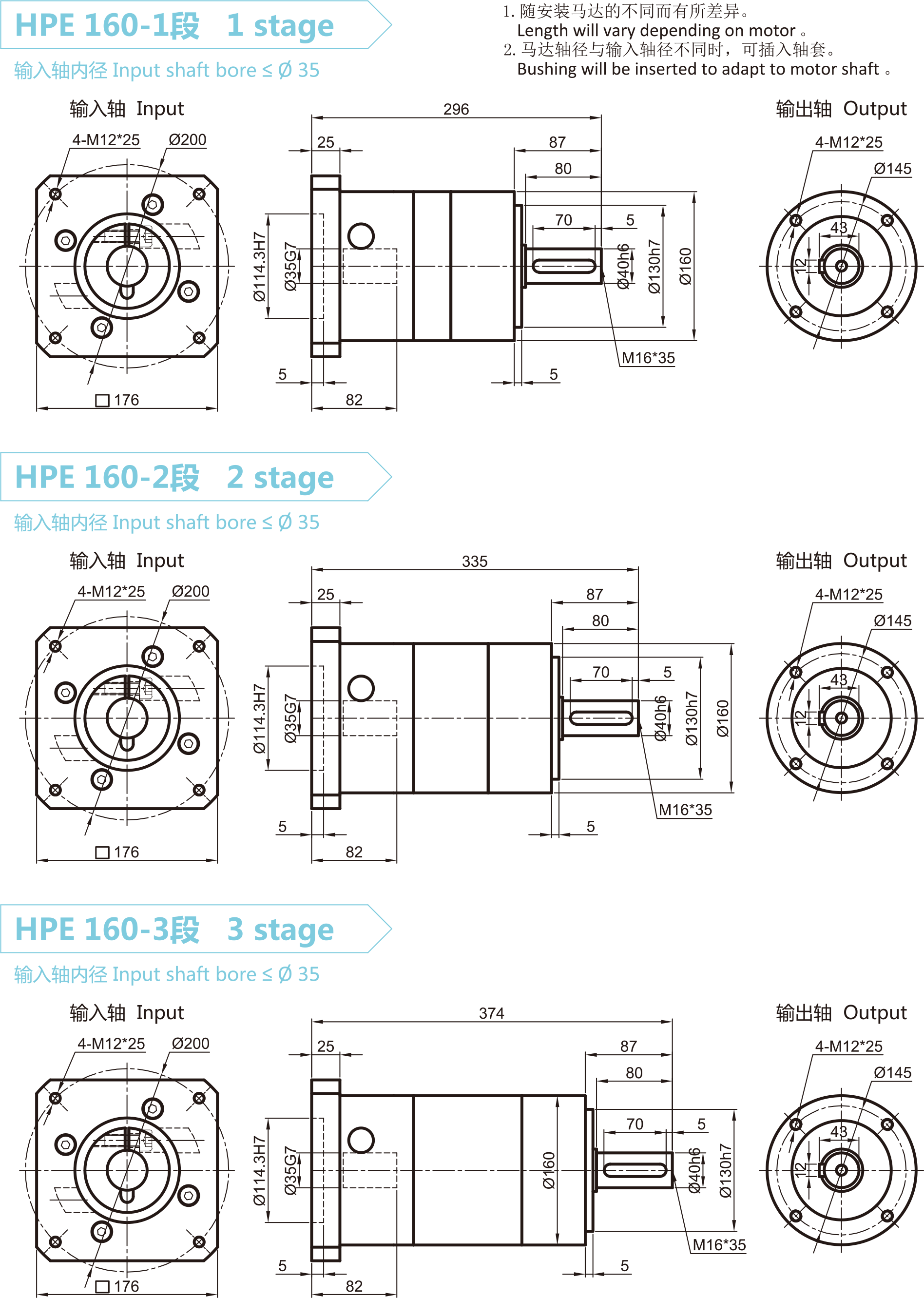 HPE160-1安装尺寸