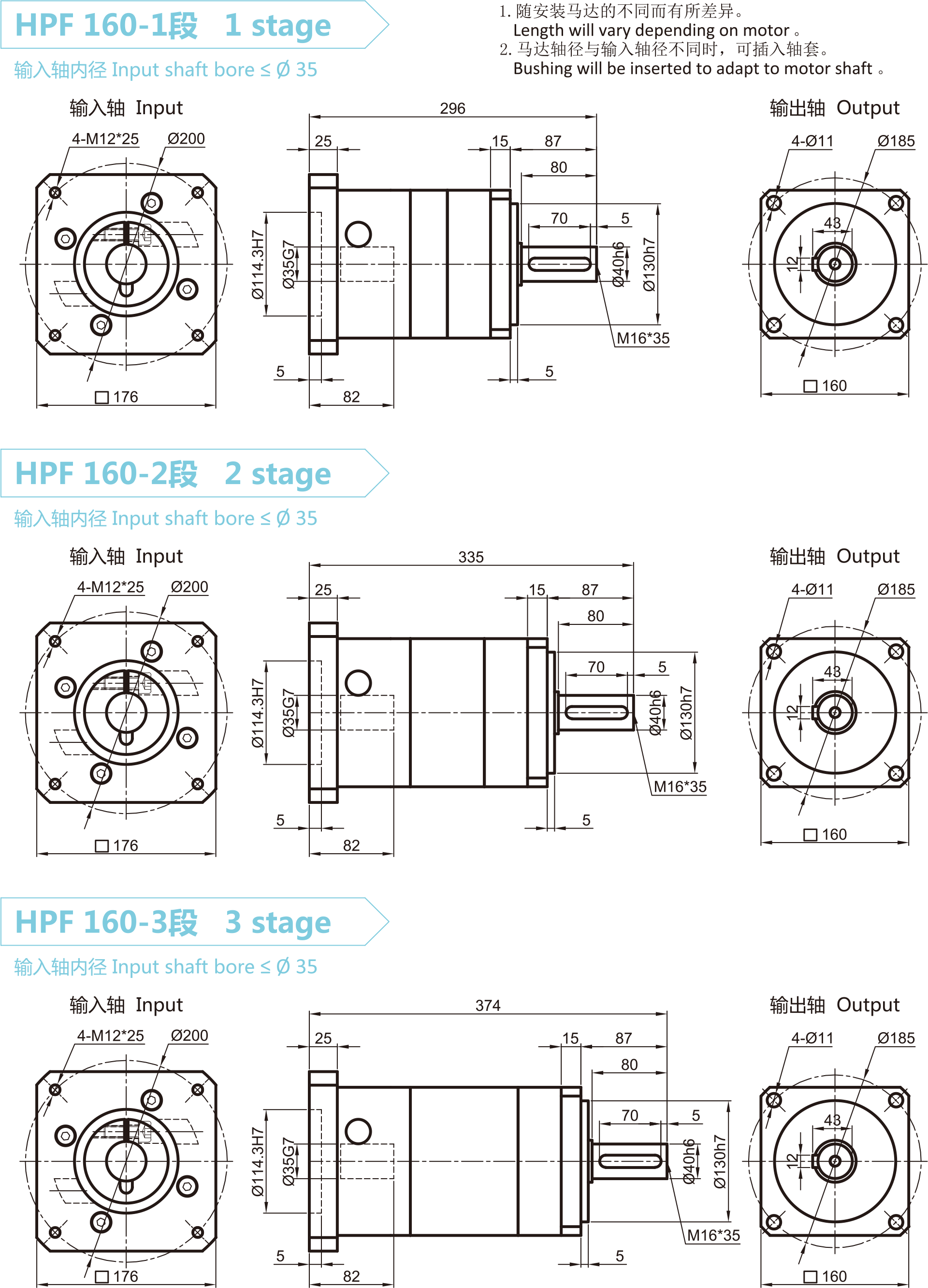HPF160-1安装尺寸