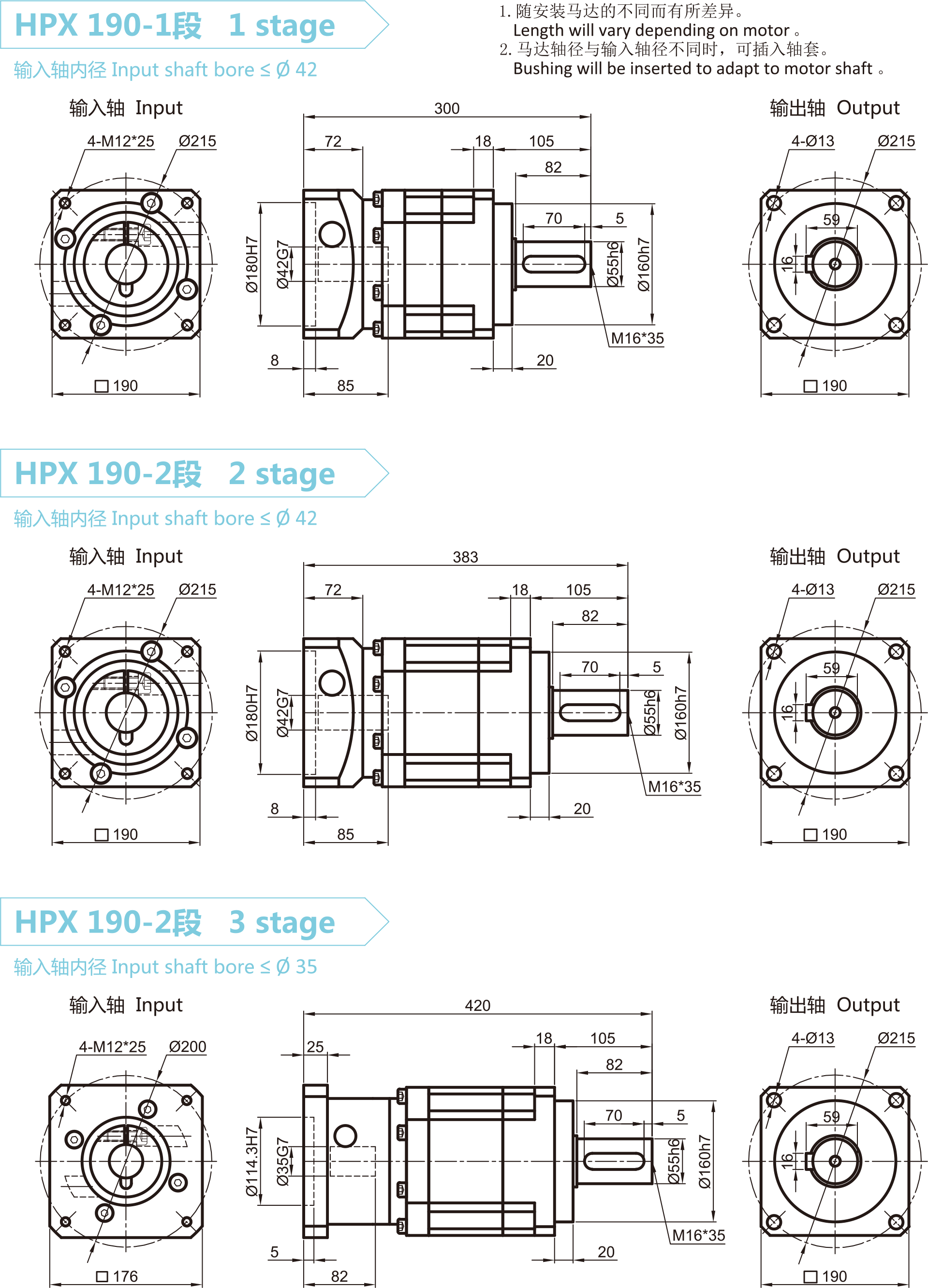 HPX190安装尺寸
